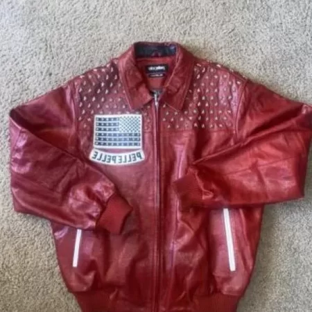 Pelle Pelle Womens Americana Red Leather Jacket