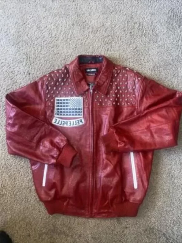 Pelle Pelle Womens Americana Red Leather Jacket