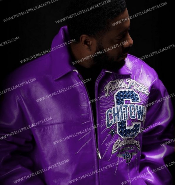 Chi-Town Pelle Pelle Purple Leather Jacket