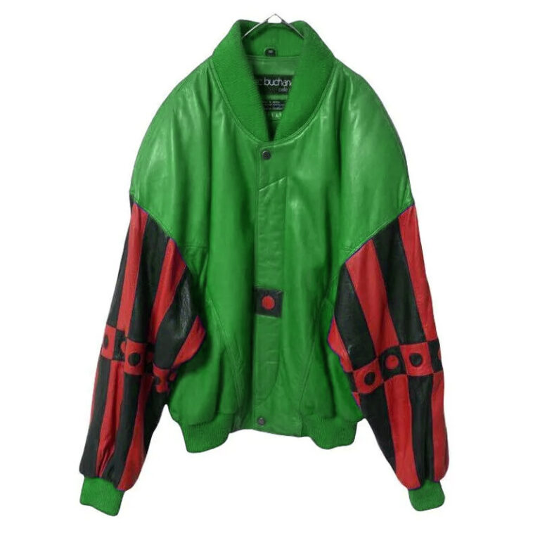 Pelle Pelle 90s Marc Buchanan Green Leather Jacket - PPJ