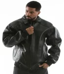 Pelle Pelle Basic Applique Black Plush Jacket