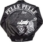 Pelle Pelle Exotic Studded Black Jacket