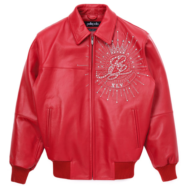 Pelle Pelle Mens American Legend Plush Red jacket