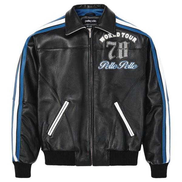 Pelle Pelle World Tour Blue Black Mens Jacket
