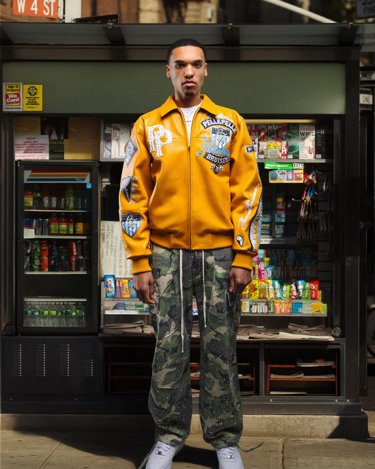 Pelle Pelle American Bruiser Plush Mustard Jacket