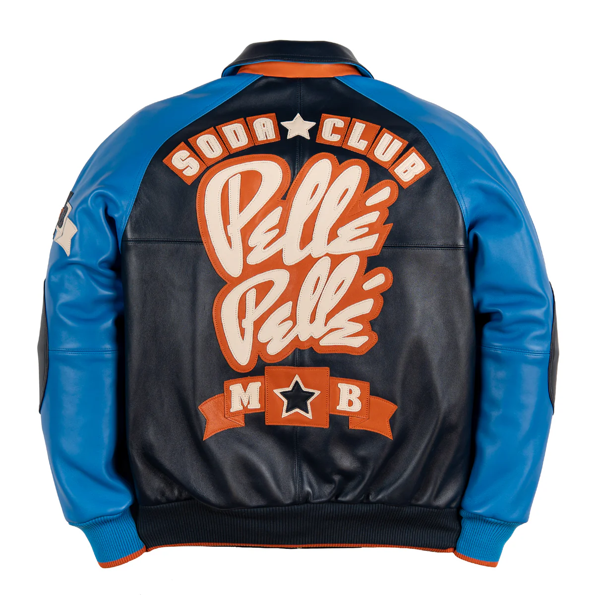 Pelle Pelle Classic Soda Club Plush Black/Blue Jacket