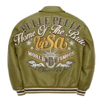Pelle Pelle Stars And Stripes Olive Jacket